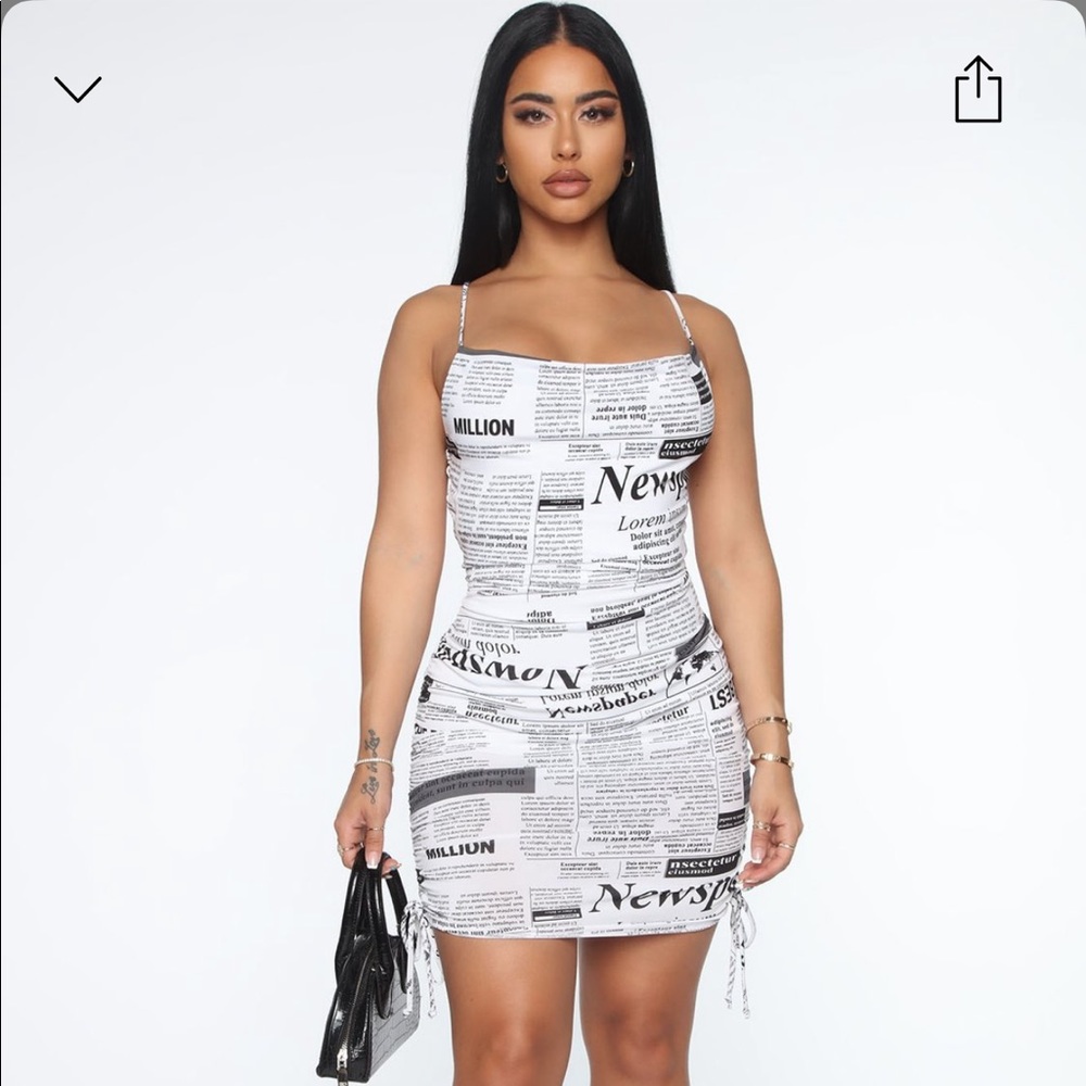 Fashionnova newspaper dress